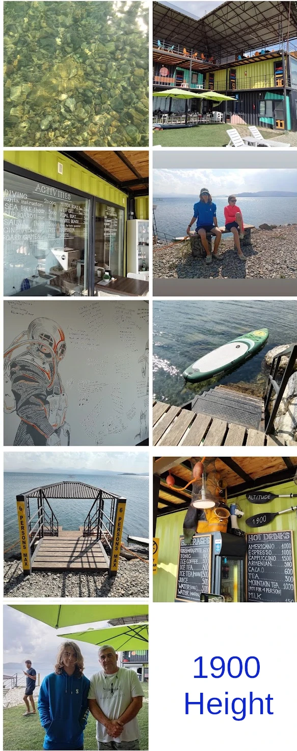 Altitude 1900 dive club on Lake Sevan