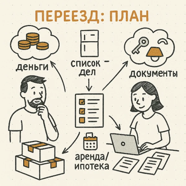 Packed suitcases before moving