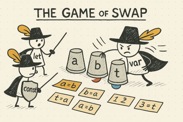 Swapping two variables in JavaScript