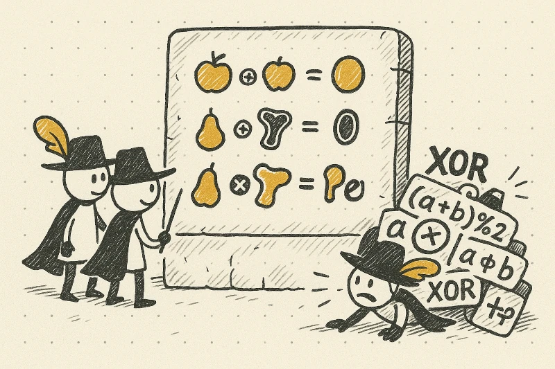 XOR operation illustration